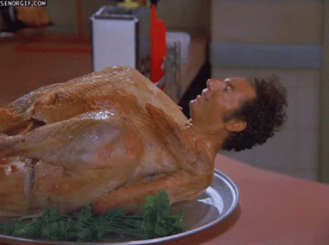 Roasted Turkey Kramer Seinfeld Meme GIF