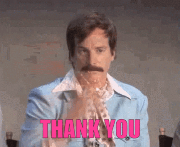 Rob Huebel Thank You GIF