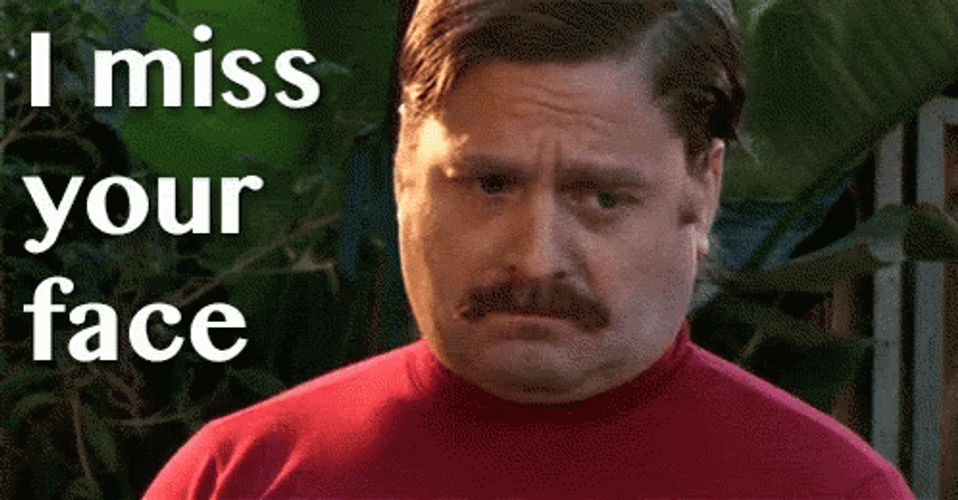 Rob Huebel We Miss You Face GIF