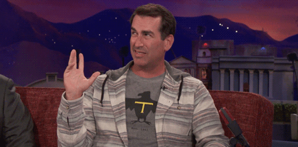 Rob Riggle Guilty Hands Up GIF