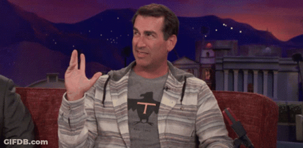 Rob Riggle Raise Hand GIF