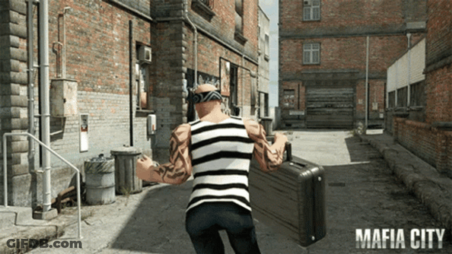 Robber Avatar Running Away Mafia City Gameplay GIF