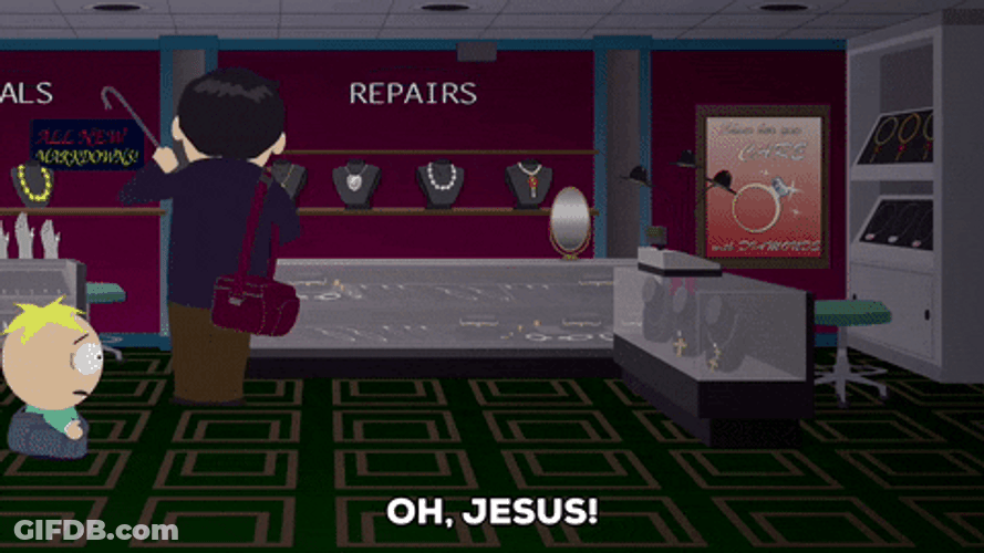 Robber Randy Marsh Panicking South Park GIF