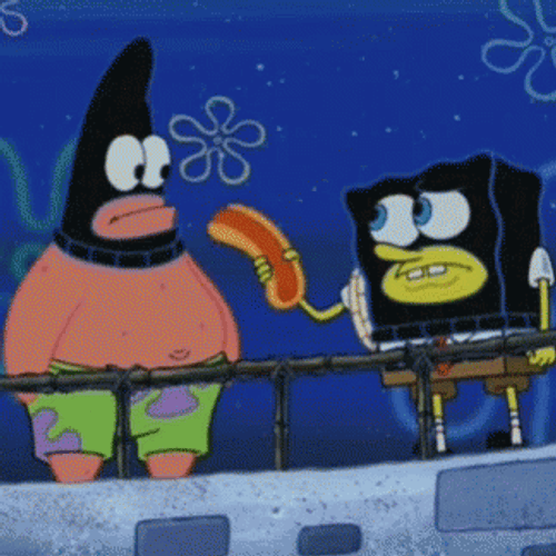 Robber Spongebob And Patrick With Glizzy GIF