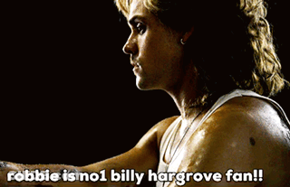 Robbie Is No1 Billy Hargrove Fan Written On A Picture Of A Man GIF