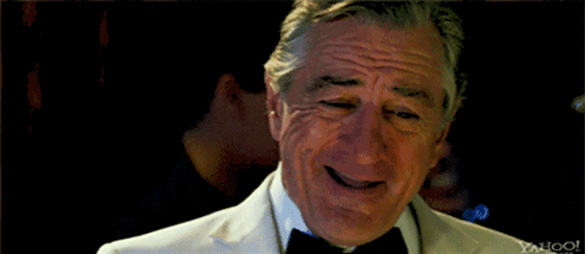 Robert De Niro Nodding Big Smile GIF
