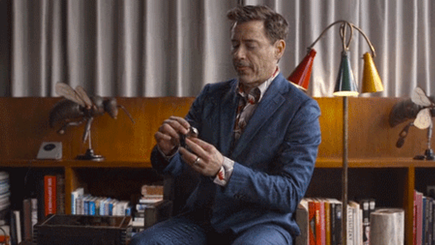 Robert Downer Jr. Iron Man I Dunnouu GIF