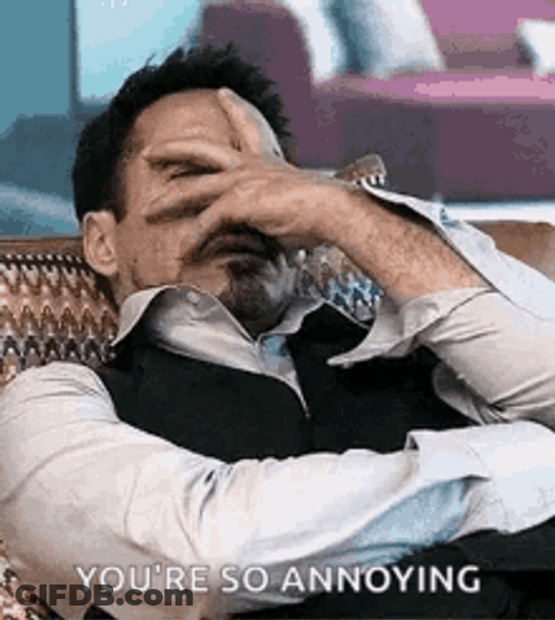 Robert Downey Annoyed GIF