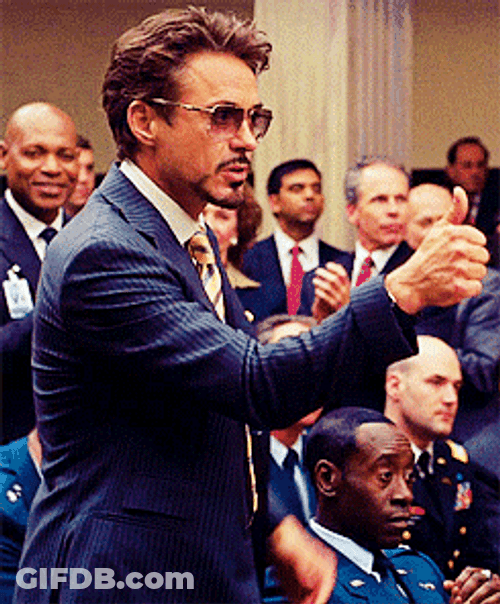 Robert Downey Jr Blow Kiss GIF