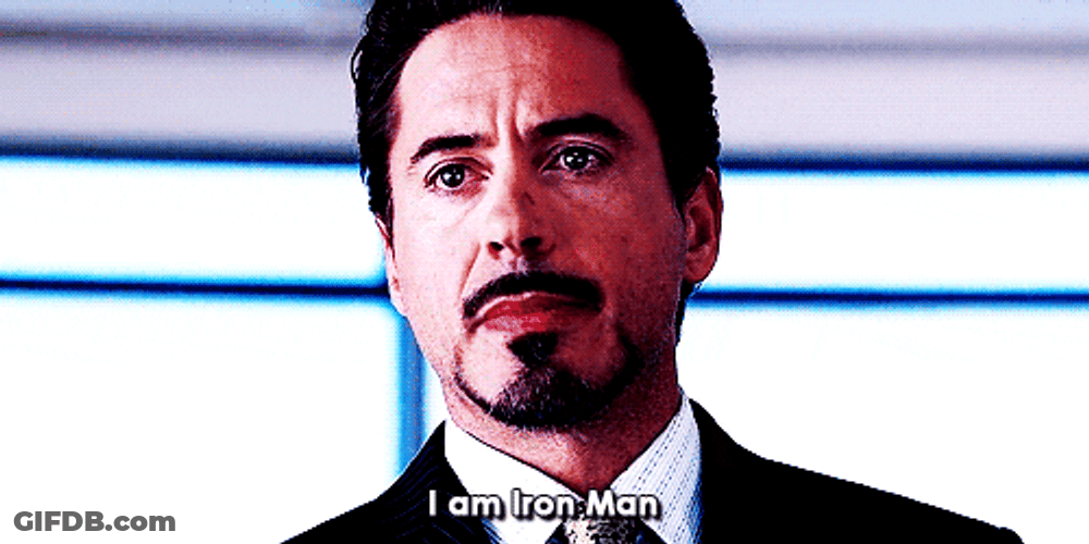 Robert Downey Jr Iron Man GIF