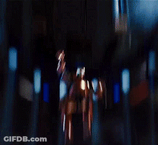 Robert Downey Jr Iron Man Suit Up Exhibition On Stage GIF