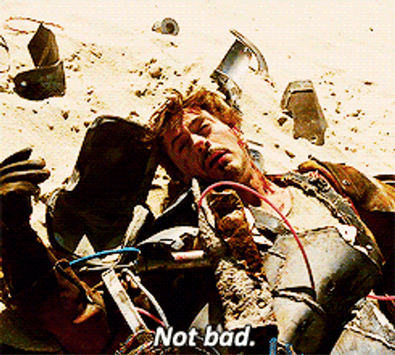 Robert Downey Jr Iron Man Suit Up Not Bad GIF