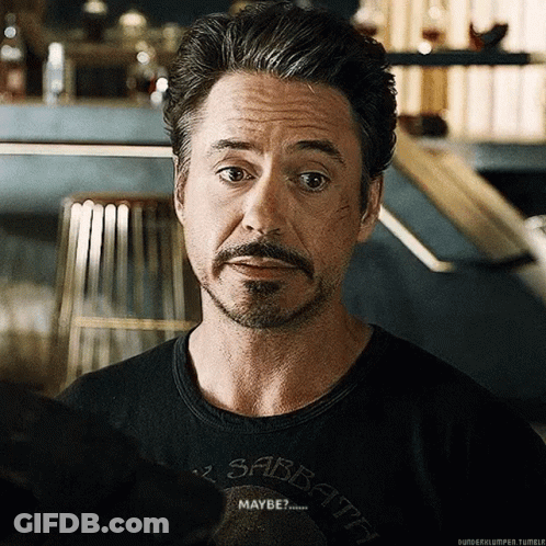 Robert Downey Jr. Is Wearing A Black Sabbath T-Shirt . GIF