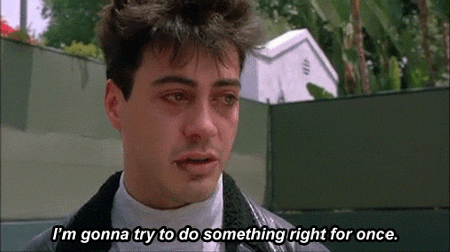 Robert Downey Jr Less Than Zero GIF