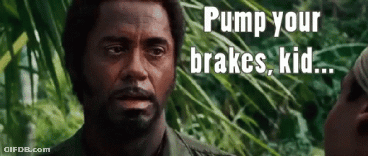 Robert Downey Jr Pump Your Break Slow Down GIF