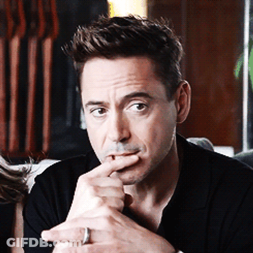 Robert Downey Jr Sexy Thinking GIF
