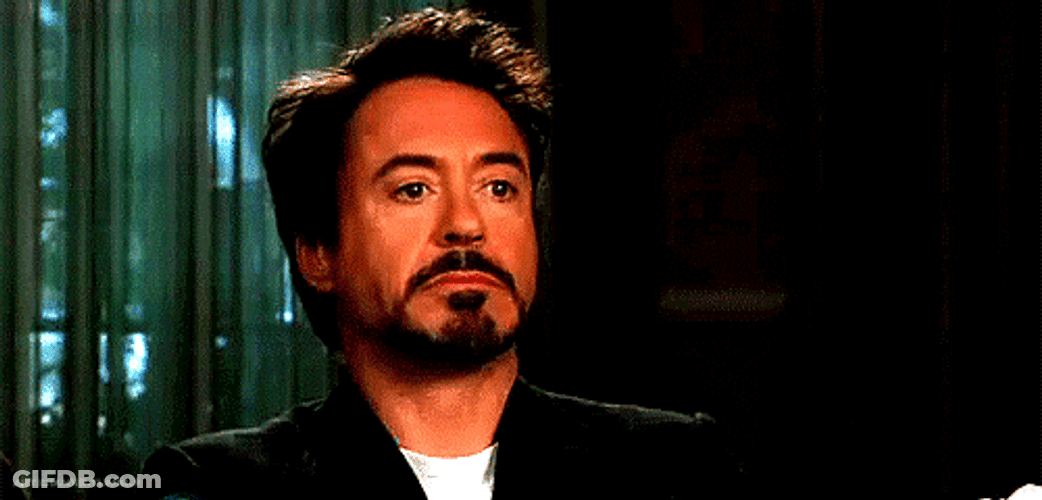 Robert Downey Jr Shock What GIF
