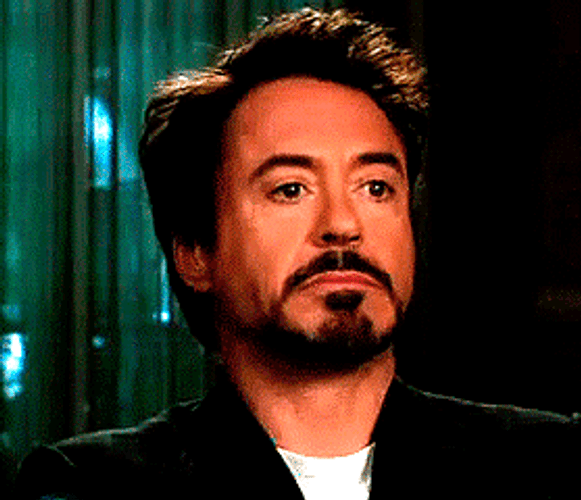 Robert Downey Jr. Shocked Meme Not Blinking GIF