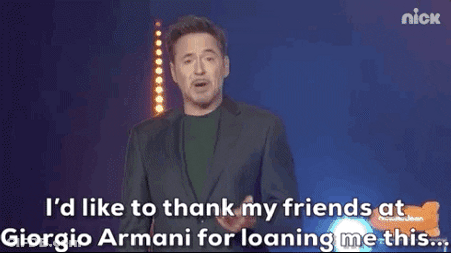 Robert Downey Jr Surprise Slime GIF