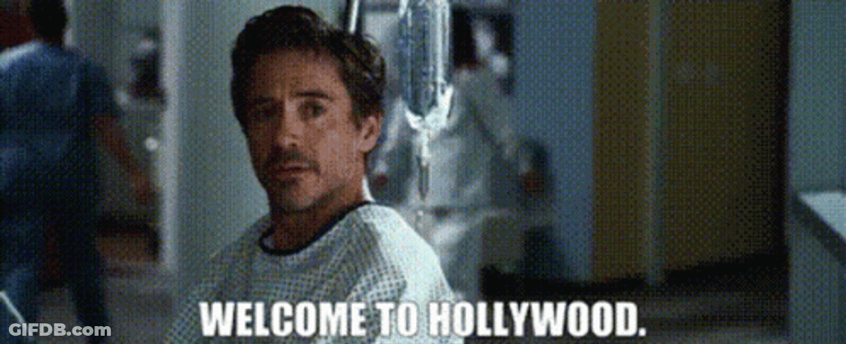 Robert Downey Jr Welcome To Hollywood GIF