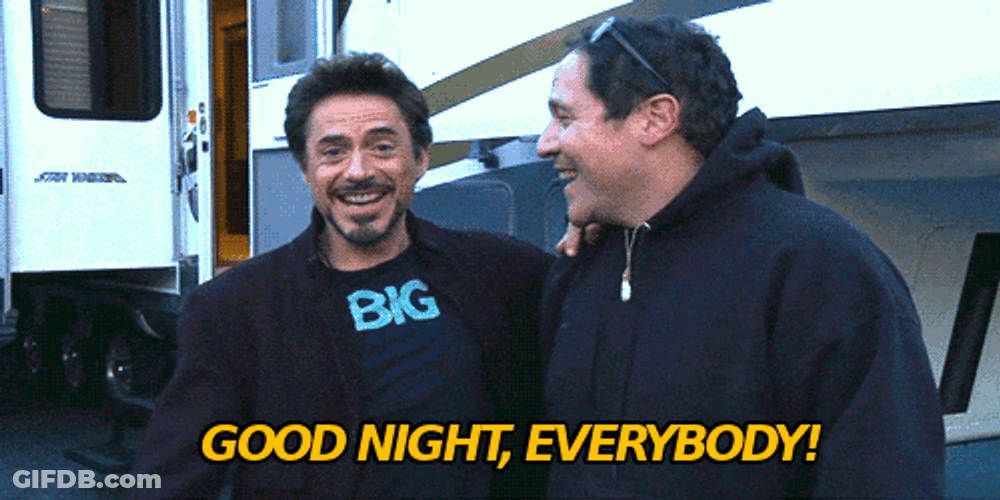 Robert Downey Make Me Say Good Night GIF