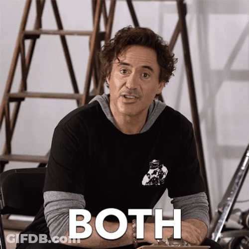 Robert Downey Saying Both GIF