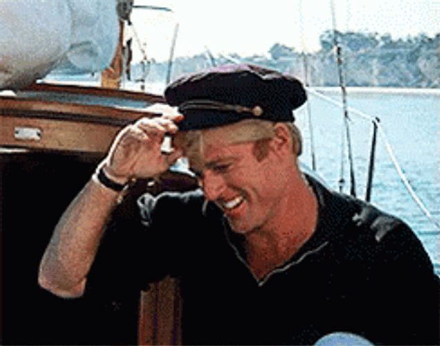 Robert Redford Boat Captain Smile GIF