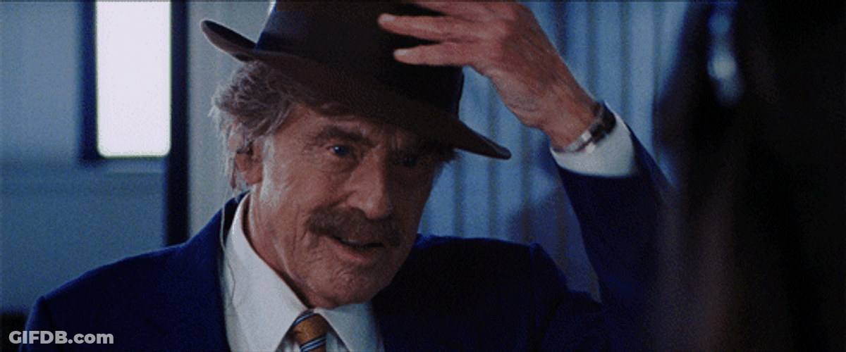Robert Redford Hello Greeting Hat GIF
