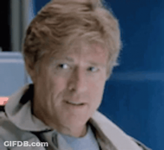 Robert Redford Laughing Crazy Sneakers Movie GIF