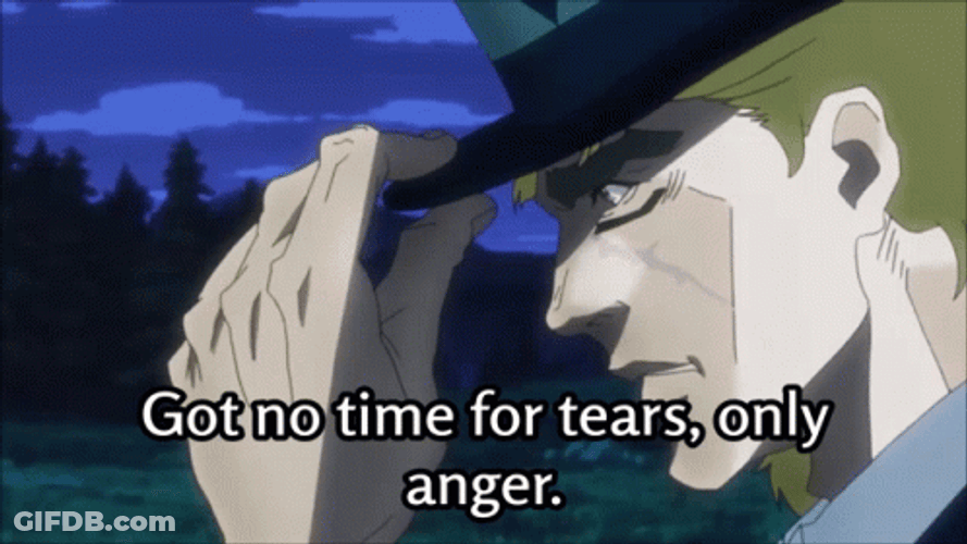 Robert's Angry Jojo's Bizarre Adventure GIF