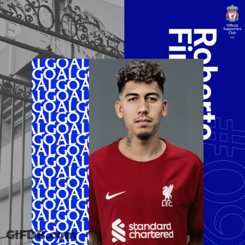 Roberto Firmino Red Shirt GIF