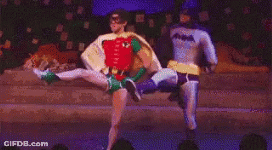 Robin And Batman Musical Dancing GIF