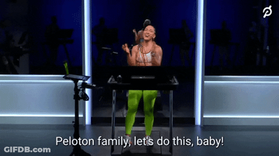 Robin Arzon Peloton Family Lets Do This GIF