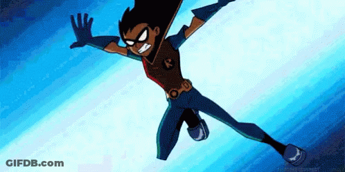 Robin Flying With Arms Outstretched GIF
