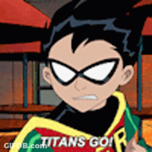 Robin From Teen Titans Go Wearing Glasses And Holding A Book GIF