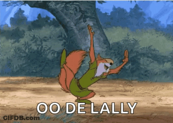 Robin Hood Cartwheel Oo De Lally GIF