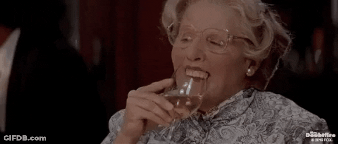 Robin Williams Old Lady Mrs Doubtfire GIF