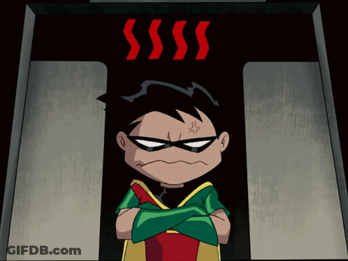 Robin With Arms Crossed GIF