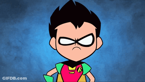 Robin With R On Shirt GIF
