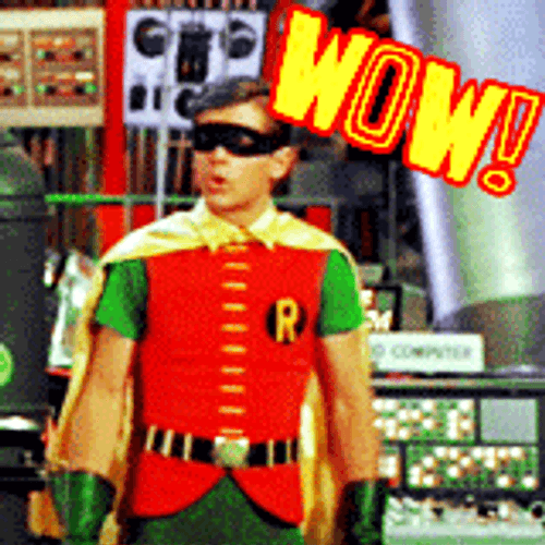 Robin Wow Reaction GIF