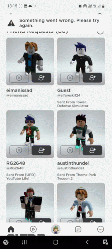 Roblox App Something Went Wrong Screenshot GIF