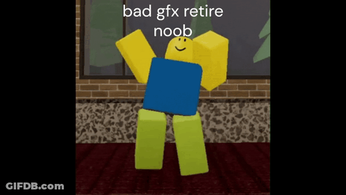 Roblox Character Bad Gfx Retire Noob GIF