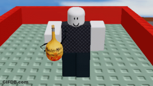 Roblox Character Holding Witch Mojo Bottle GIF