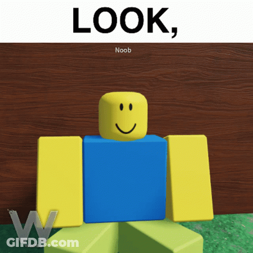 Roblox Character Look Noob GIF