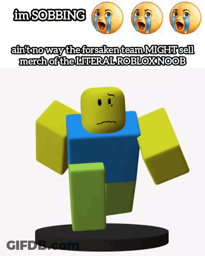 Roblox Character Saying Im Sobbing GIF