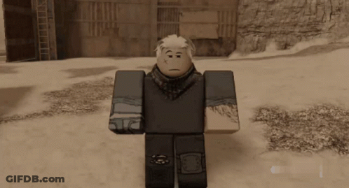Roblox Character Standing In Snow GIF