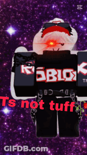 Roblox Character With Ts Not Tuff GIF