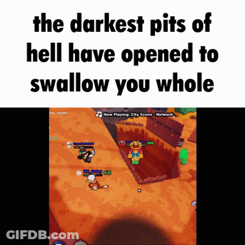 Roblox Darkest Pits Of Hell Swallow GIF