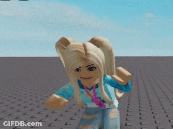 Roblox Girl Cheerful Dancing GIF