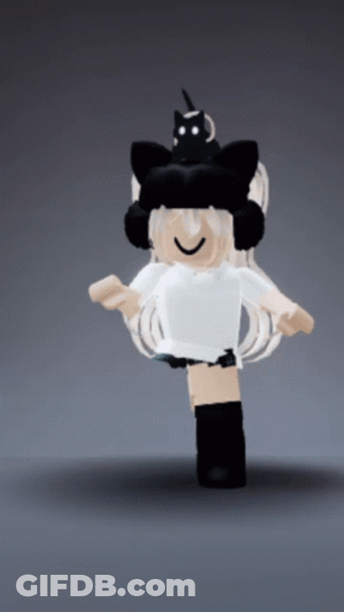 Roblox Girl Enjoying Music GIF
